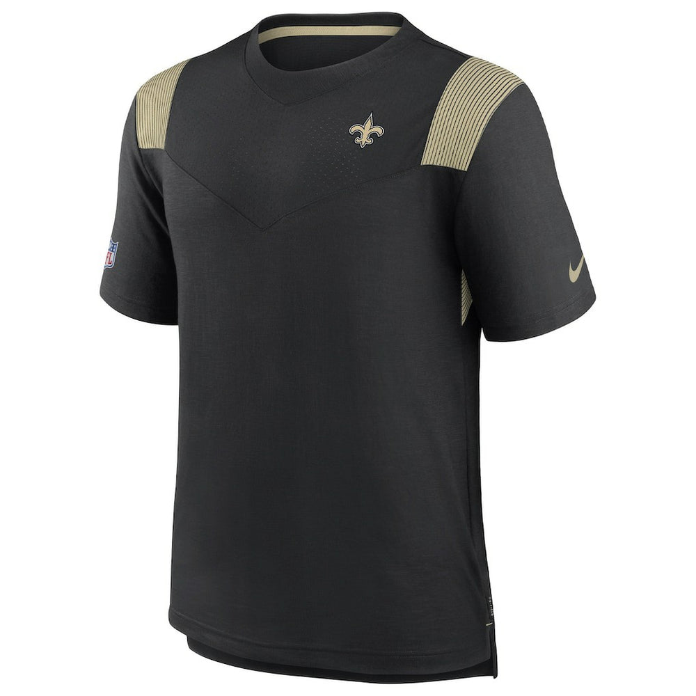 New Orleans Saints Sideline Tonal Logo Performance Player T-Shirt Black - Nike