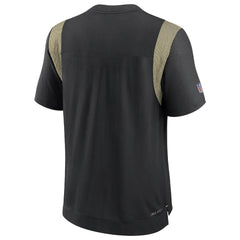 New Orleans Saints Sideline Tonal Logo Performance Player T-Shirt Black - Nike
