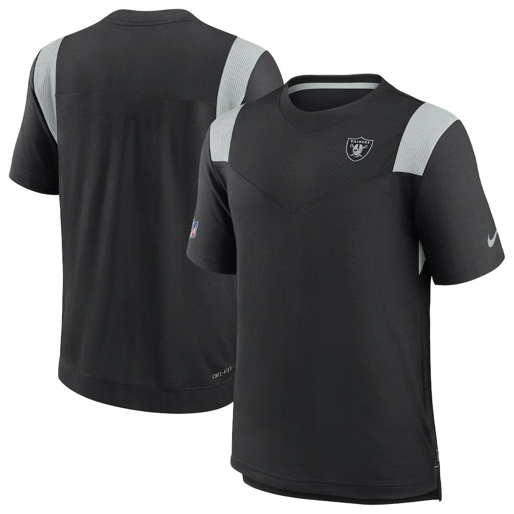 Las Vegas Raiders 2022 Sideline Tonal Logo Performance Player T-Shirt Black - Nike