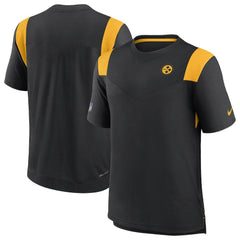 Pittsburgh Steelers Sideline Tonal Logo Performance Player T-Shirt Black - Nike
