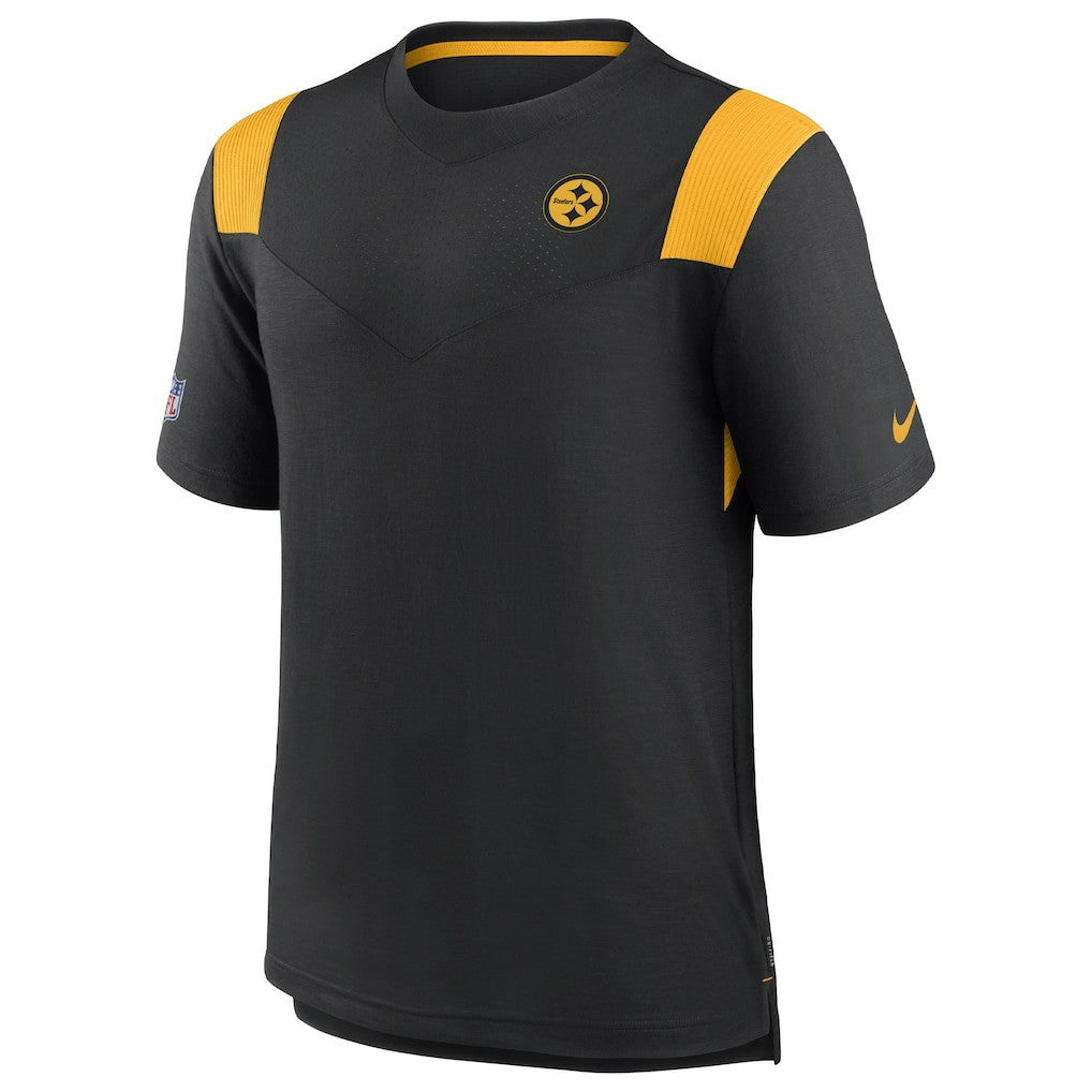 Pittsburgh Steelers Sideline Tonal Logo Performance Player T-Shirt Black - Nike