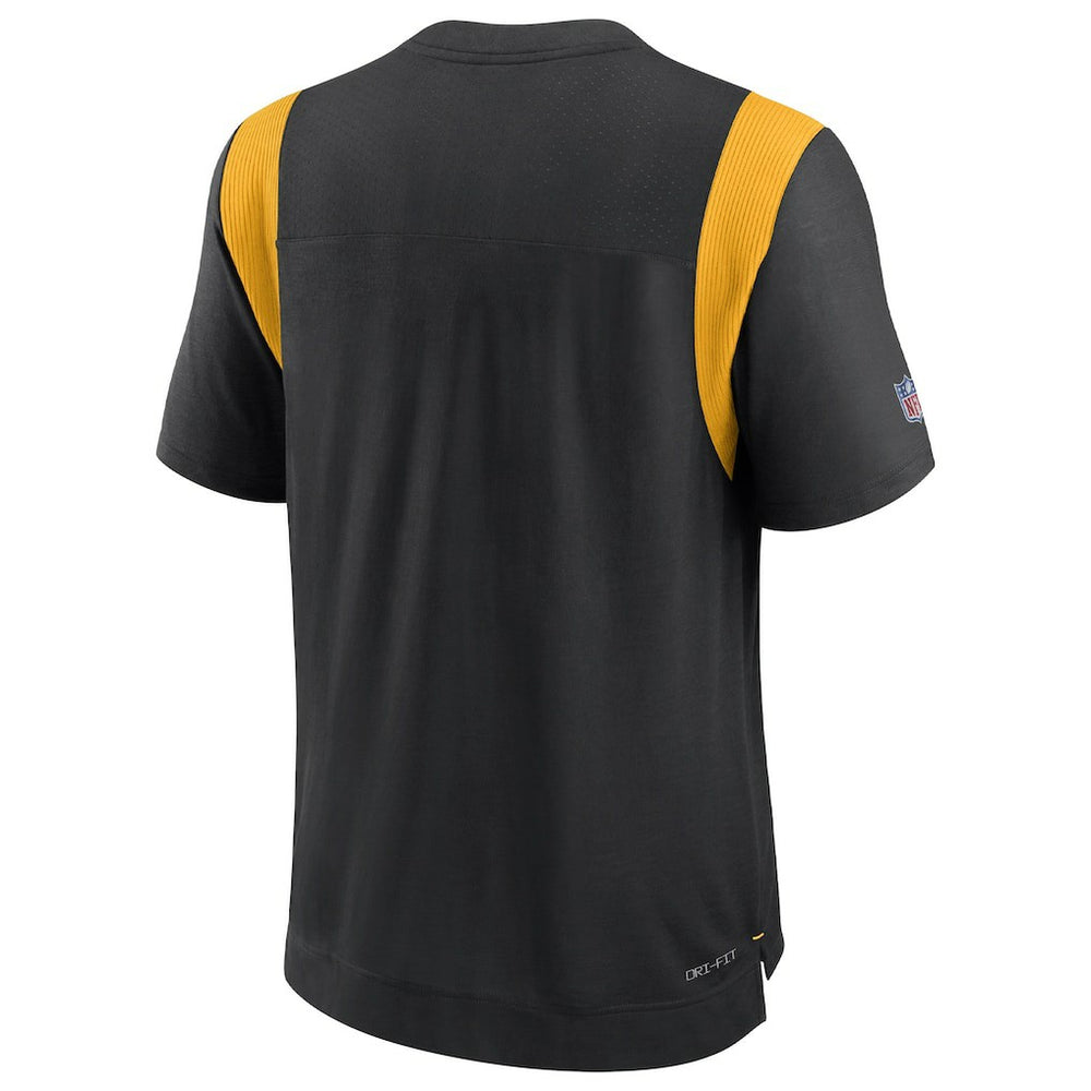 Pittsburgh Steelers Sideline Tonal Logo Performance Player T-Shirt Black - Nike