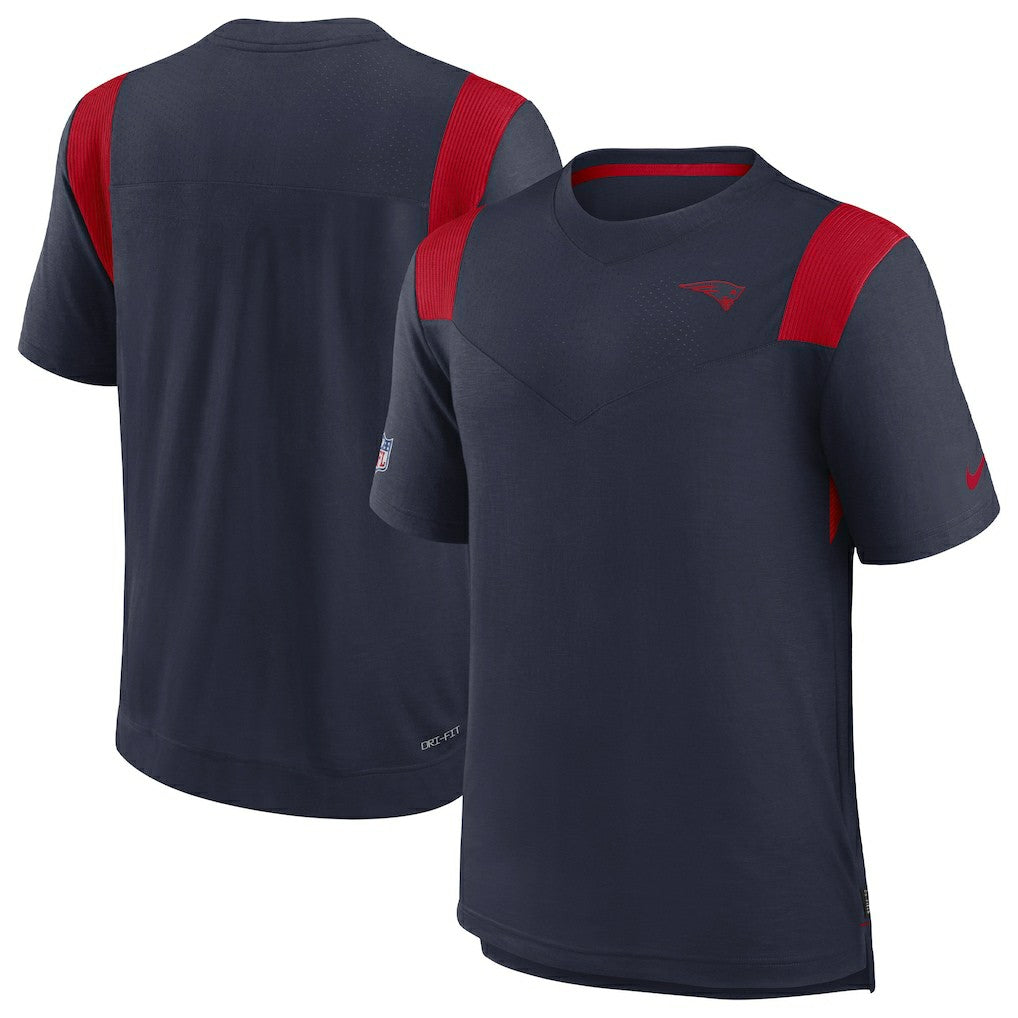 New England Patriots Sideline Tonal Logo Performance Player T-Shirt Navy - Nike