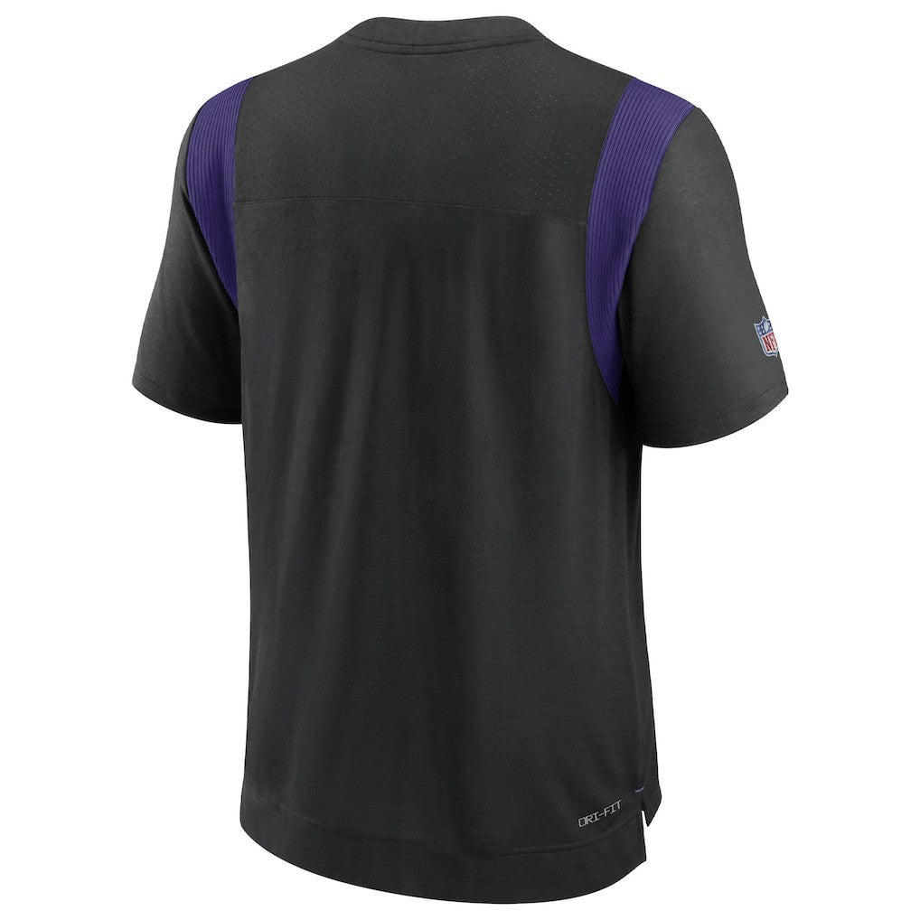 Minnesota Vikings Sideline Tonal Logo Performance Player T-Shirt Black - Nike
