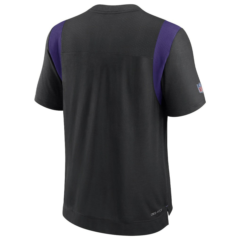 Minnesota Vikings Sideline Tonal Logo Performance Player T-Shirt Black - Nike