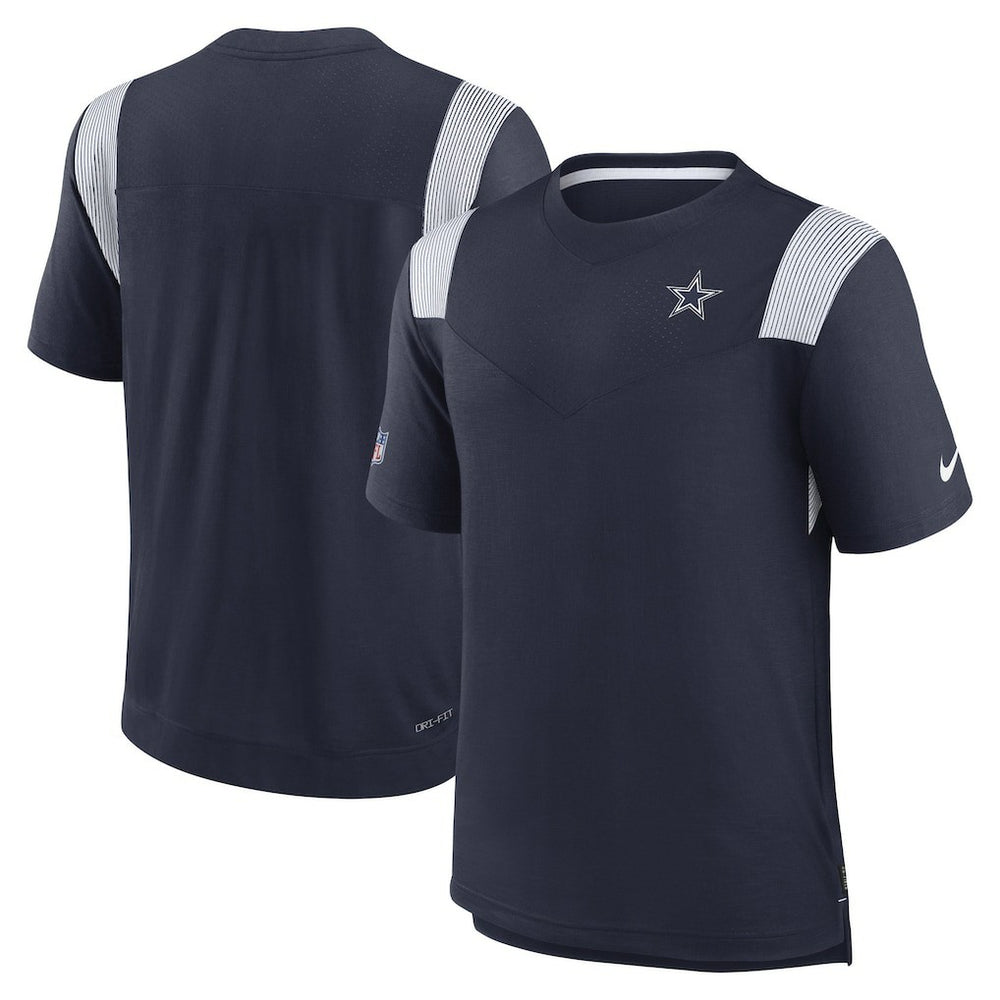 Dallas Cowboys Sideline Tonal Logo Performance Player T-Shirt Navy - Nike