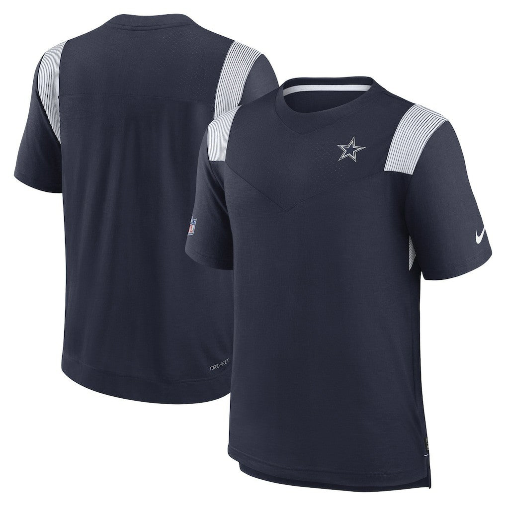 Dallas Cowboys Sideline Tonal Logo Performance Player T-Shirt Navy - Nike