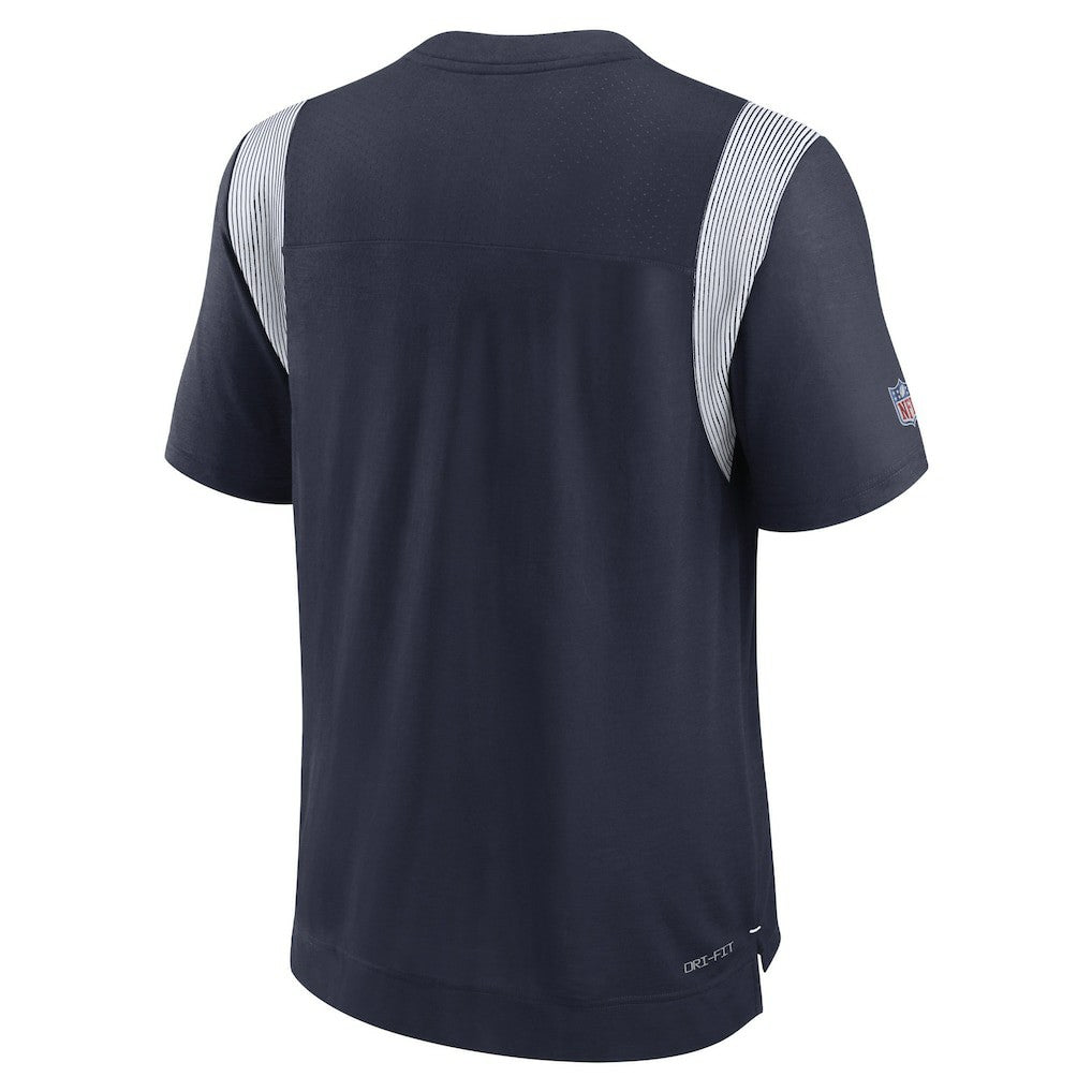 Dallas Cowboys Sideline Tonal Logo Performance Player T-Shirt Navy - Nike