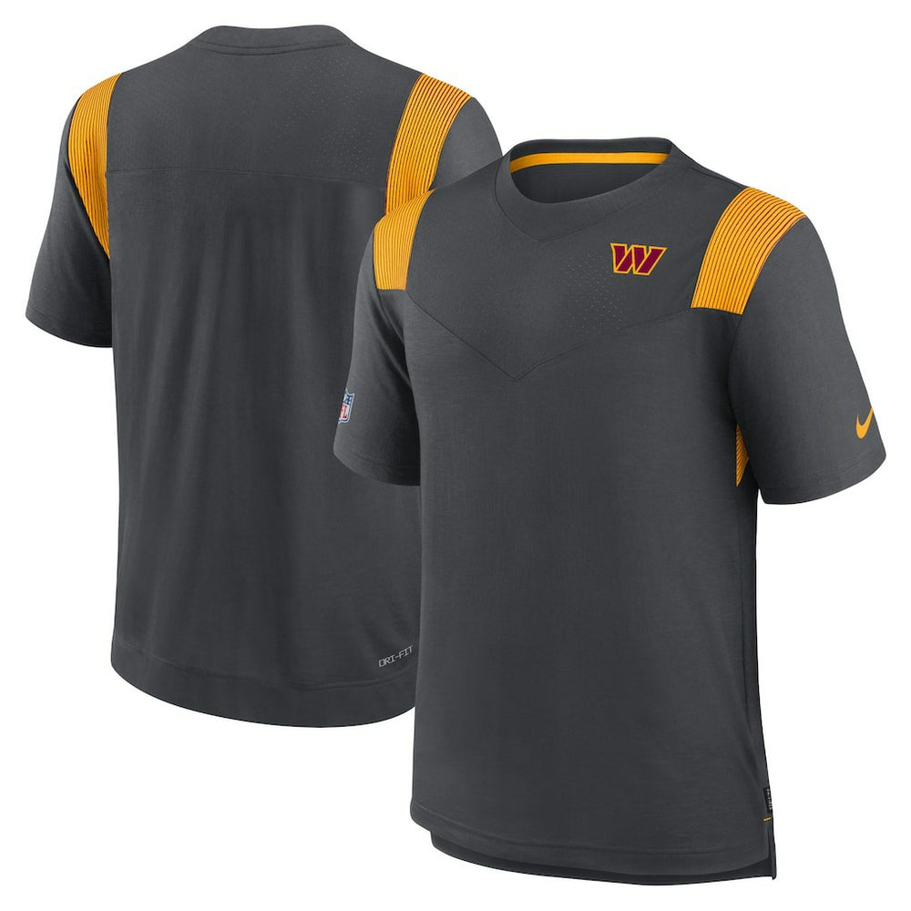 Washington Commanders Sideline Tonal Logo Performance Player T-Shirt Charcoal - Nike