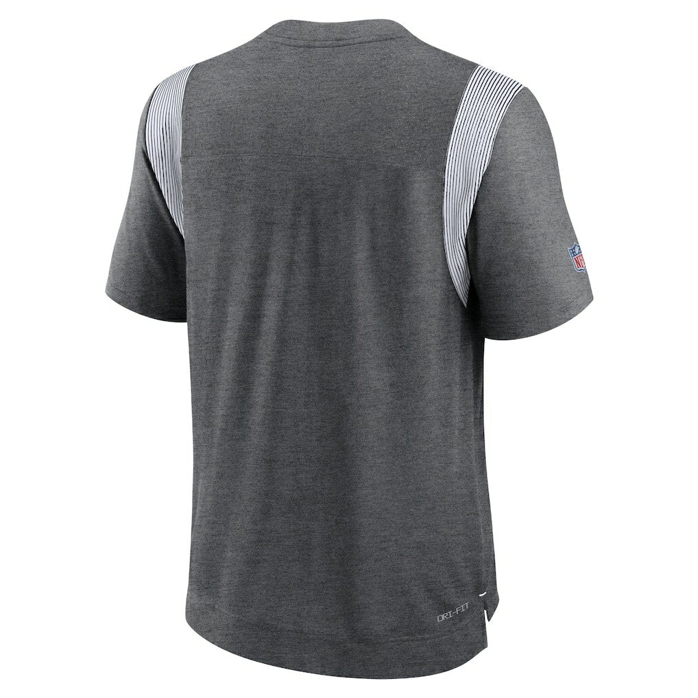 Indianapolis Colts Sideline Tonal Logo Performance Player T-Shirt Heather Charcoal - Nike