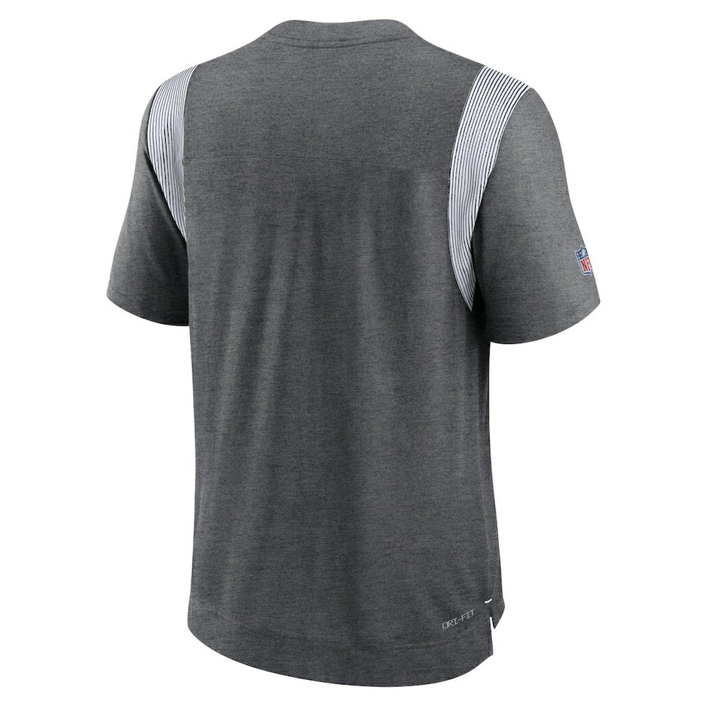 Indianapolis Colts Sideline Tonal Logo Performance Player T-Shirt Heather Charcoal - Nike