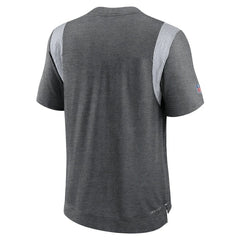 Indianapolis Colts Sideline Tonal Logo Performance Player T-Shirt Heather Charcoal - Nike