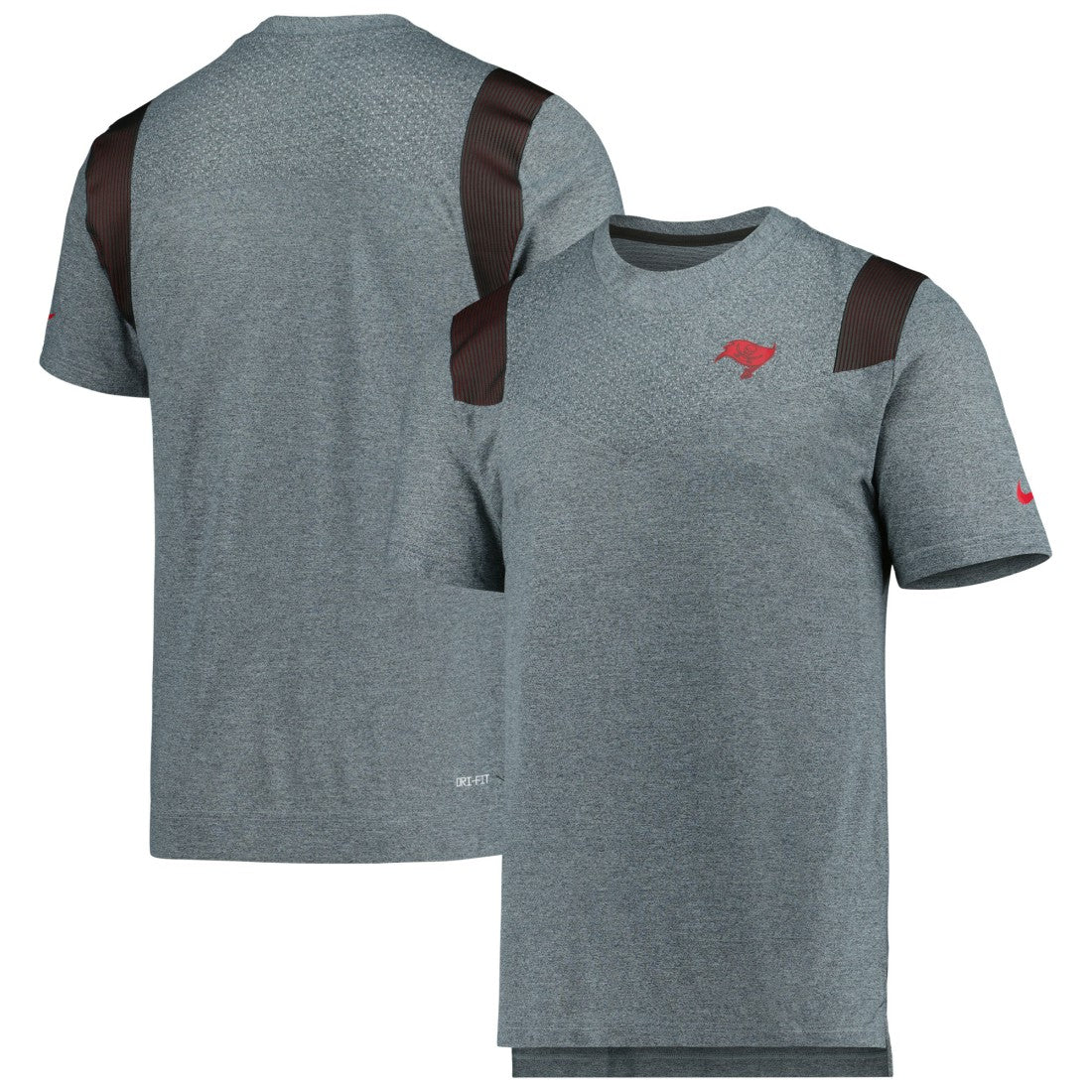 Tampa Bay Buccaneers Sideline Tonal Logo Performance Player T-Shirt Pewter - Nike