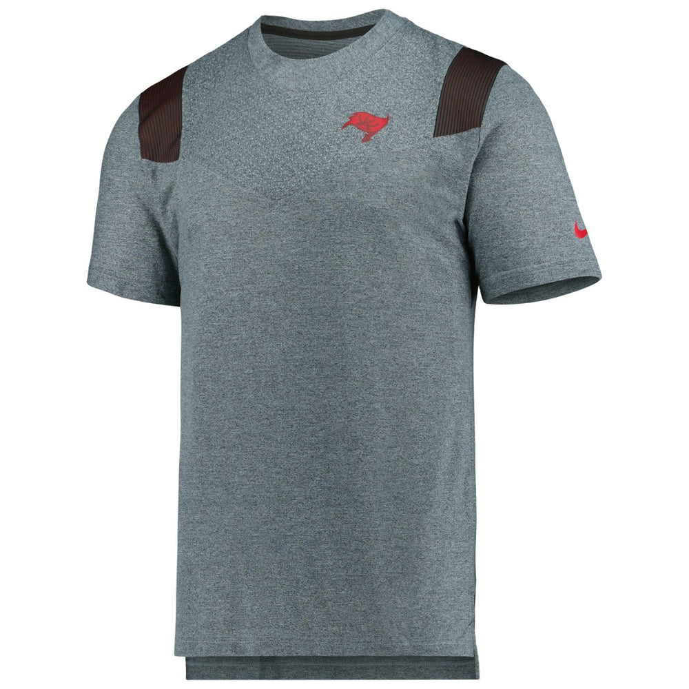 Tampa Bay Buccaneers Sideline Tonal Logo Performance Player T-Shirt Pewter - Nike