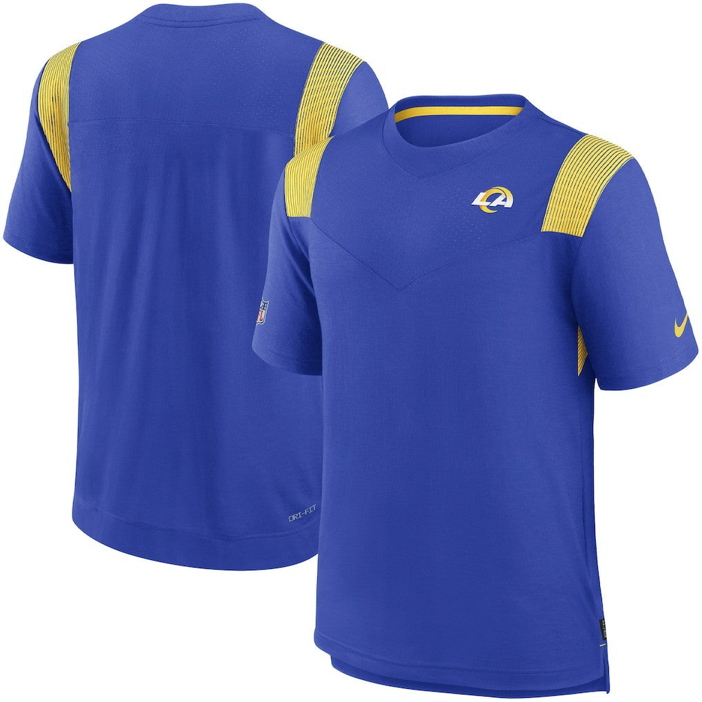 Los Angeles Rams Sideline Tonal Logo Performance Player T-Shirt Royal - Nike