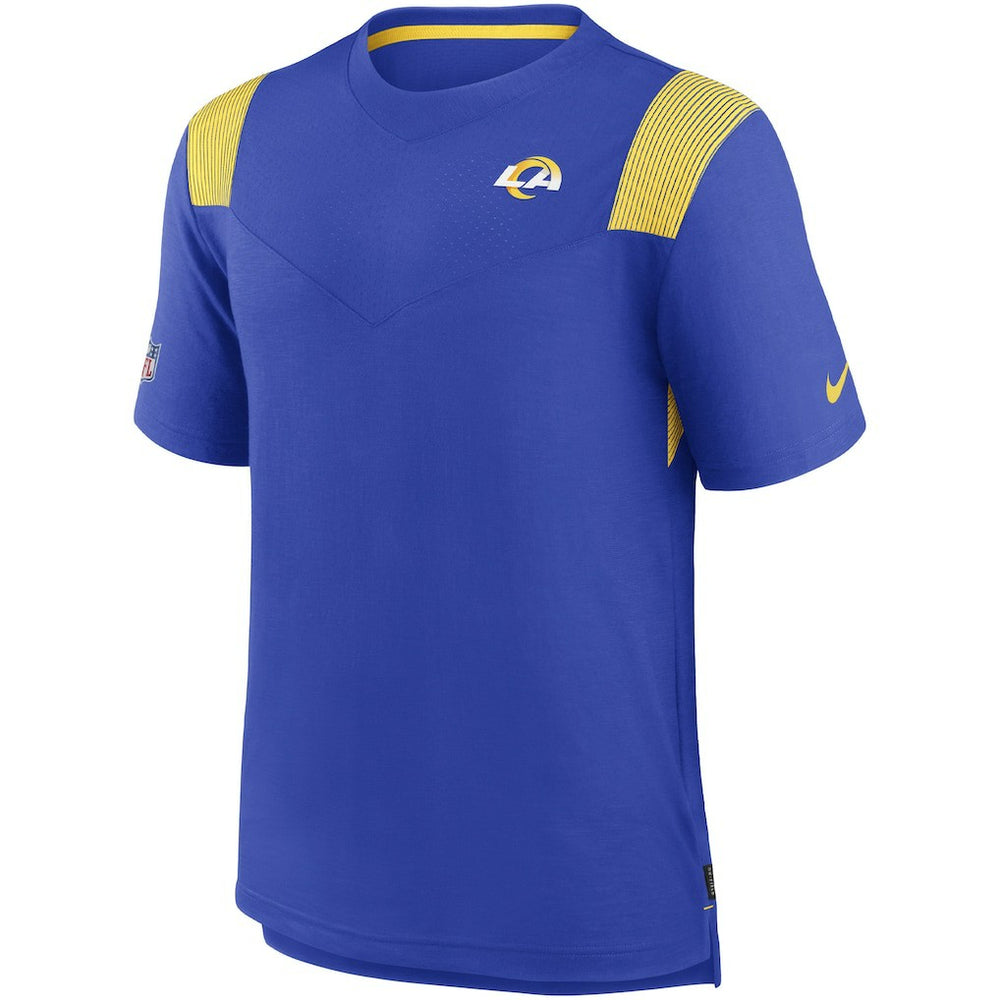 Los Angeles Rams Sideline Tonal Logo Performance Player T-Shirt Royal - Nike