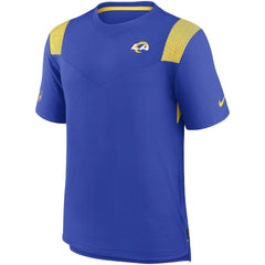Los Angeles Rams Sideline Tonal Logo Performance Player T-Shirt Royal - Nike