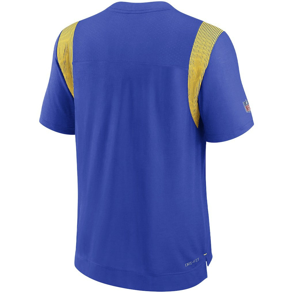 Los Angeles Rams Sideline Tonal Logo Performance Player T-Shirt Royal - Nike