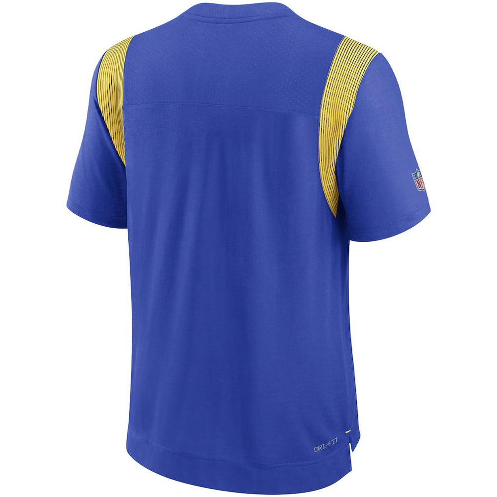 Los Angeles Rams Sideline Tonal Logo Performance Player T-Shirt Royal - Nike