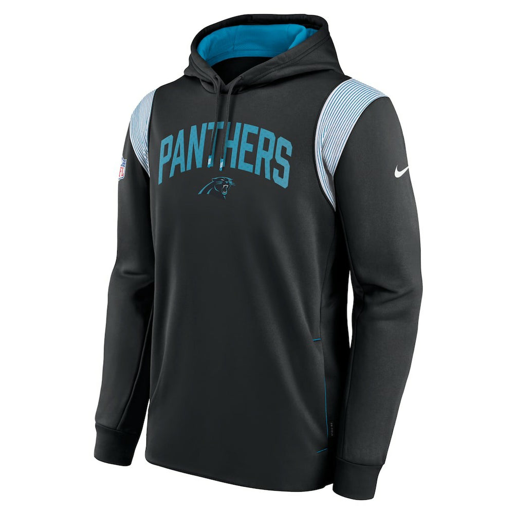 Carolina Panthers Sideline Athletic Stack Performance Pullover Hoodie Black - Nike