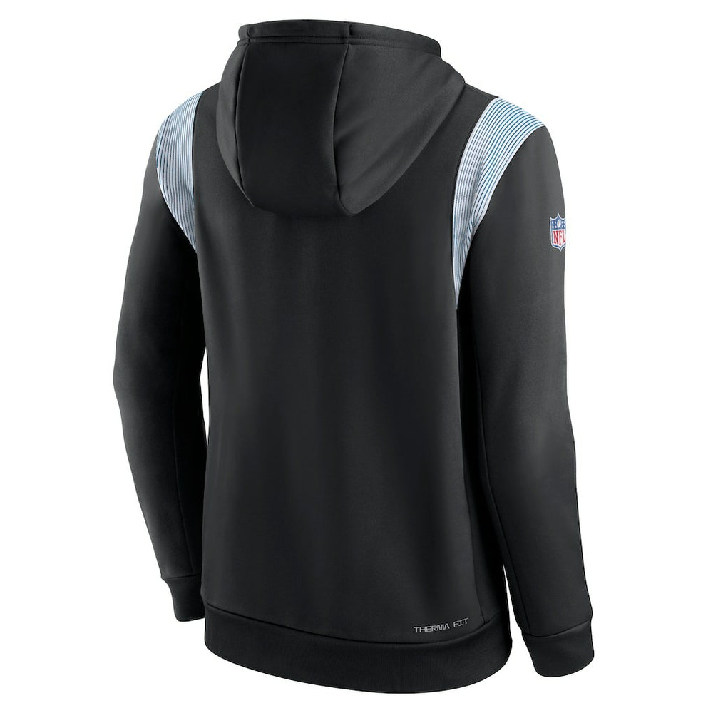 Carolina Panthers Sideline Athletic Stack Performance Pullover Hoodie Black - Nike