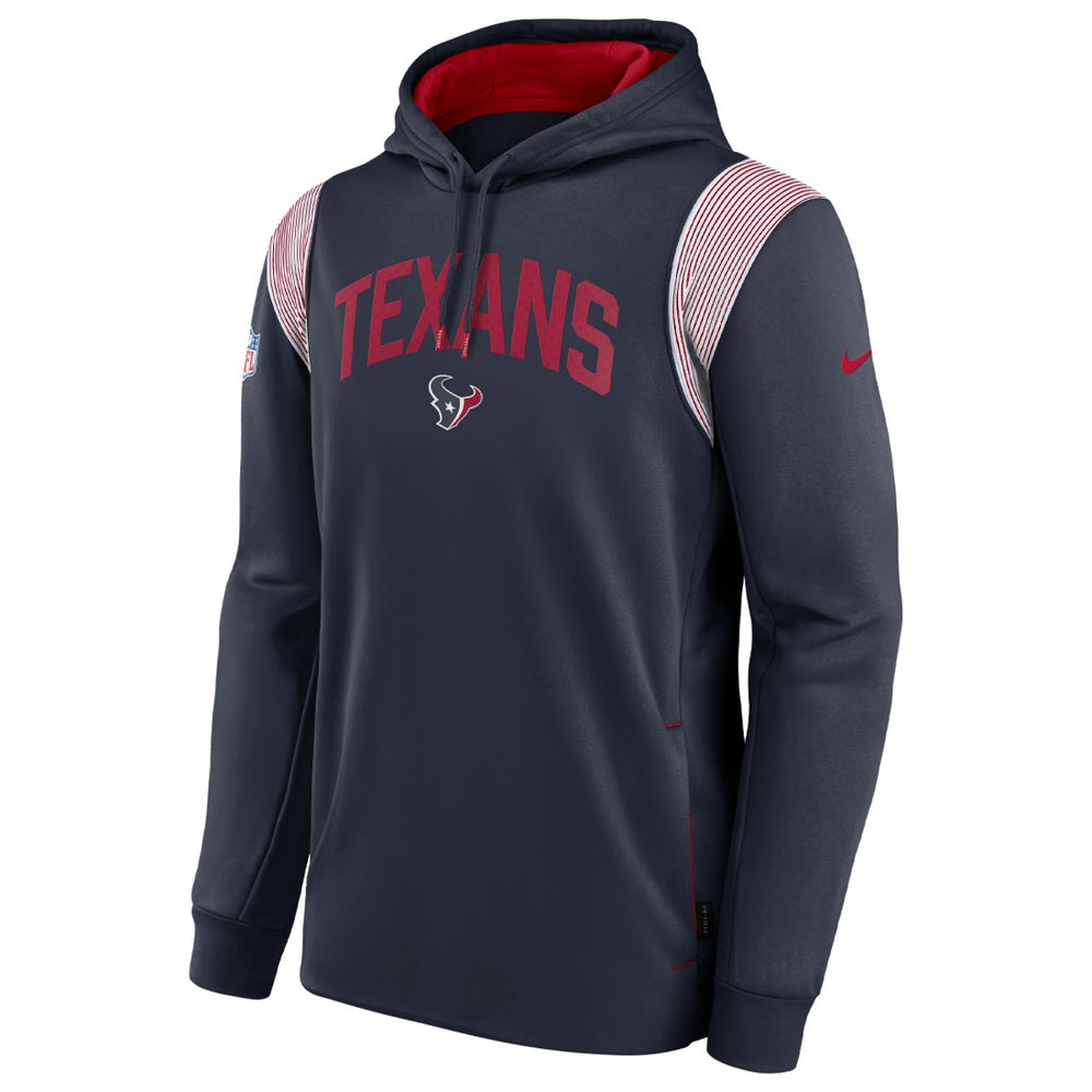Houston Texans Sideline Athletic Stack Performance Pullover Hoodie Navy - Nike