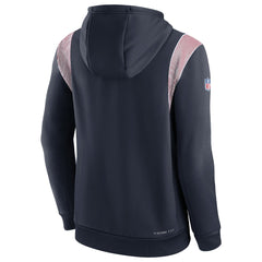 Houston Texans Sideline Athletic Stack Performance Pullover Hoodie Navy - Nike