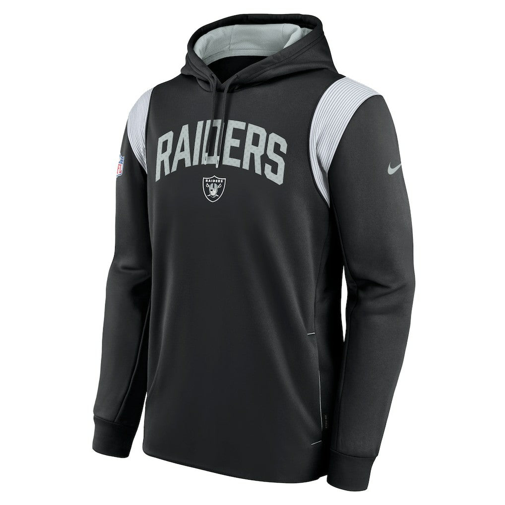 Las Vegas Raiders Sideline Athletic Stack Performance Pullover Hoodie Black - Nike