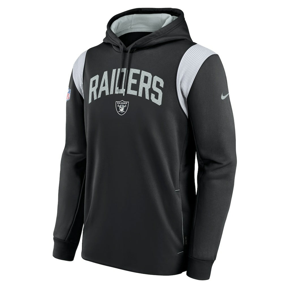 Las Vegas Raiders Sideline Athletic Stack Performance Pullover Hoodie Black - Nike