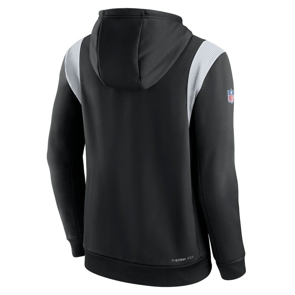 Las Vegas Raiders Sideline Athletic Stack Performance Pullover Hoodie Black - Nike