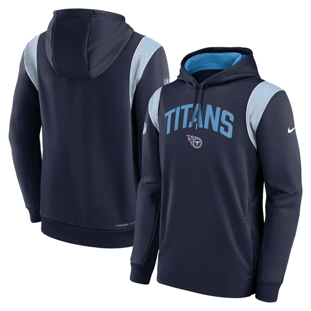 Tennessee Titans Sideline Athletic Stack Performance Pullover Hoodie Navy - Nike