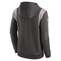 Tampa Bay Buccaneers Sideline Athletic Stack Performance Pullover Hoodie Pewter - Nike