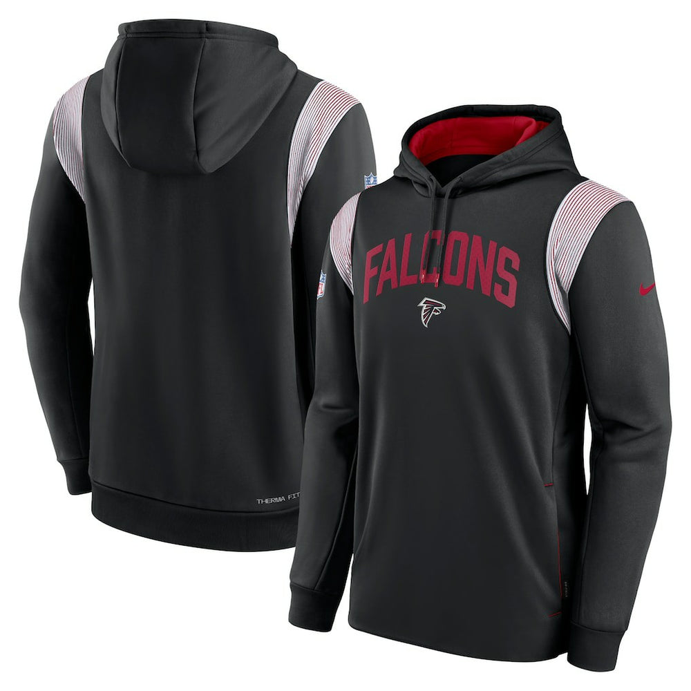 Atlanta Falcons Sideline Athletic Stack Performance Pullover Hoodie Black - Nike