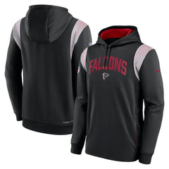 Atlanta Falcons Sideline Athletic Stack Performance Pullover Hoodie Black - Nike