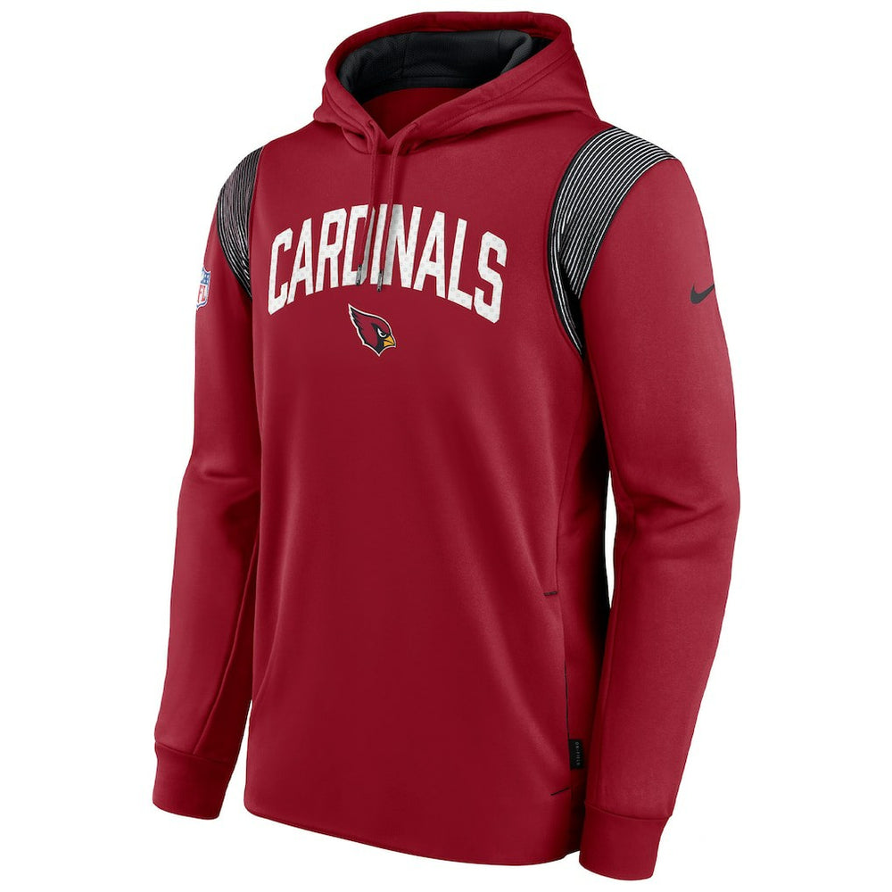Arizona Cardinals Sideline Athletic Stack Performance Pullover Hoodie Cardinal - Nike