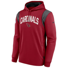 Arizona Cardinals Sideline Athletic Stack Performance Pullover Hoodie Cardinal - Nike