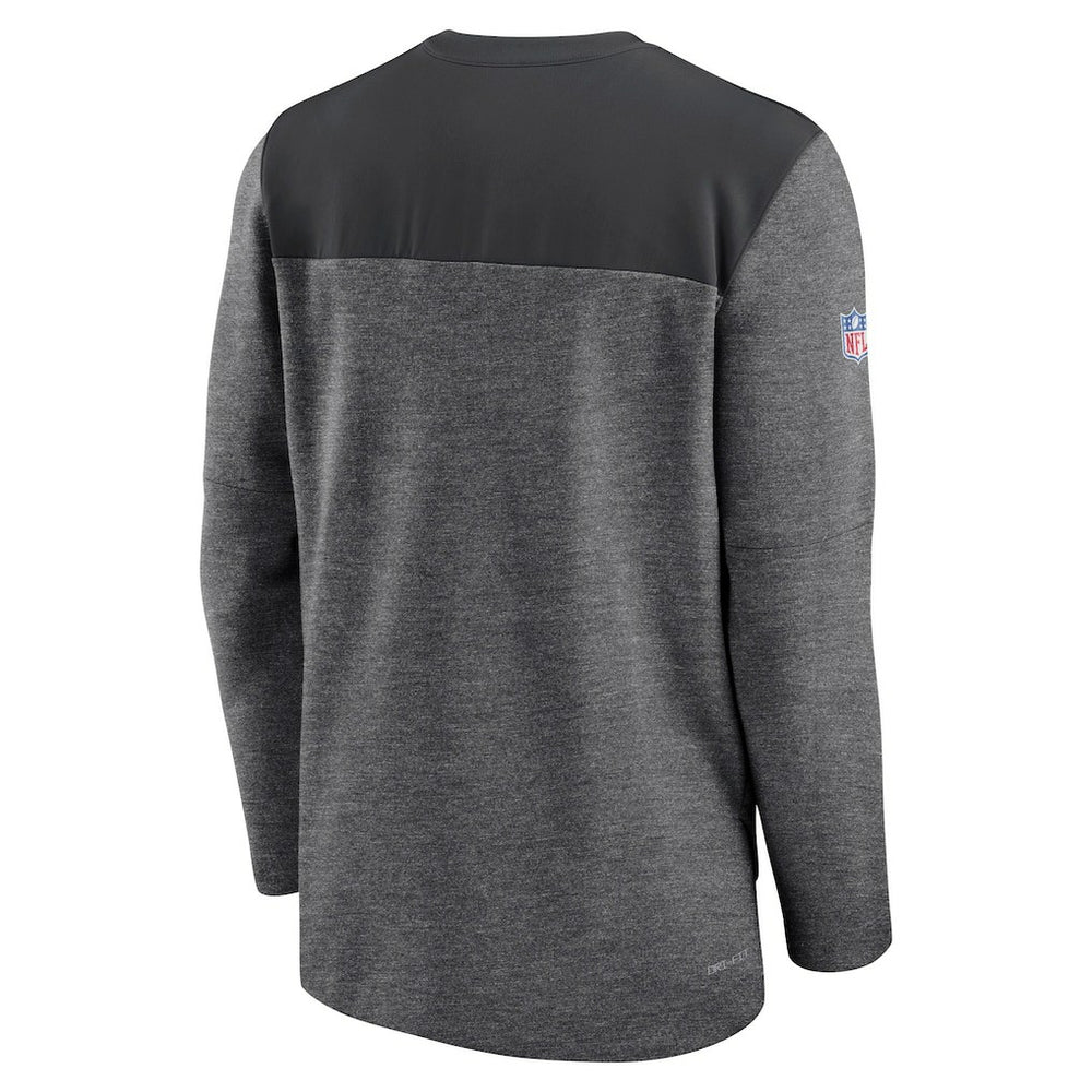 Arizona Cardinals Sideline Lockup Performance Quarter-Zip Top Charcoal - Nike