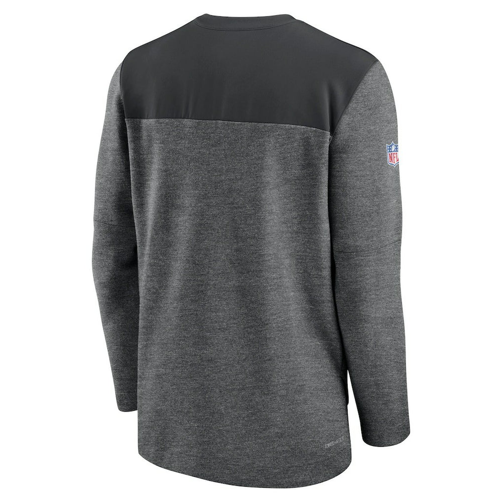 Baltimore Ravens Sideline Lockup Performance Quarter-Zip Top Charcoal - Nike