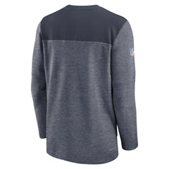 Chicago Bears Sideline Lockup Performance Quarter-Zip Top Navy - Nike