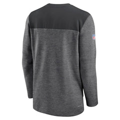 New York Jets Sideline Lockup Performance Quarter-Zip Top Charcoal - Nike