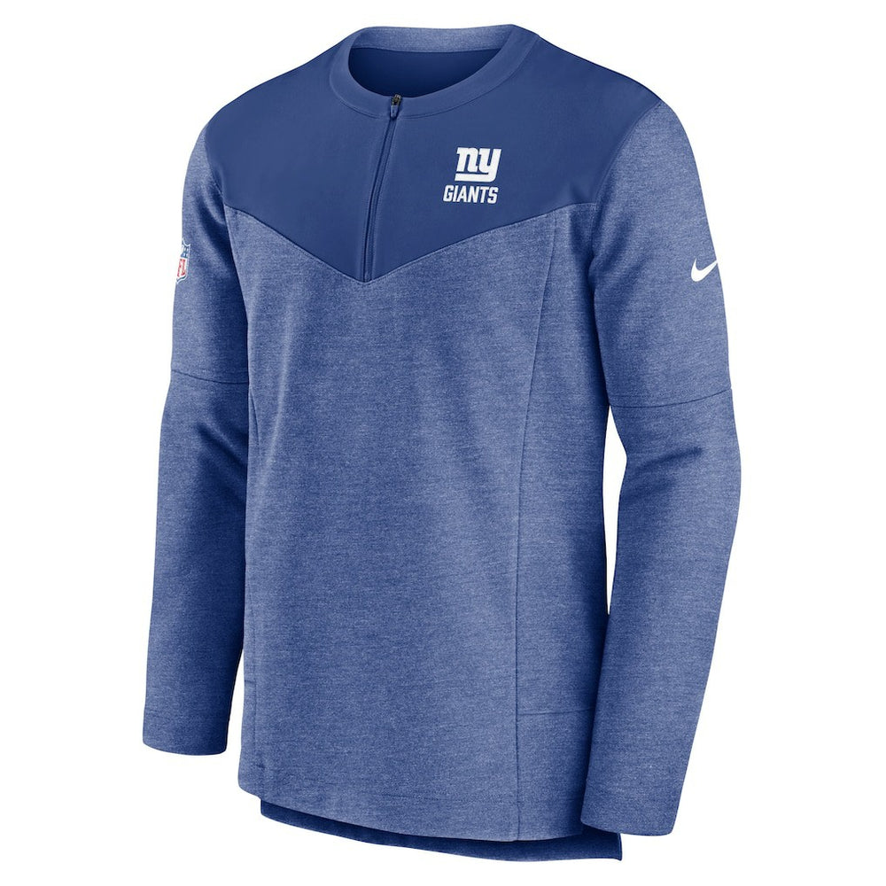 New York Giants Sideline Lockup Performance Quarter-Zip Top Royal - Nike