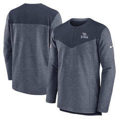 Tennessee Titans Sideline Lockup Performance Quarter-Zip Top Navy - Nike