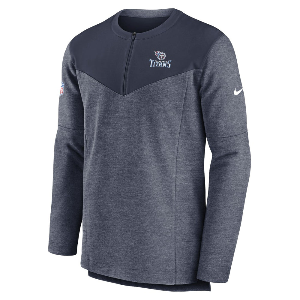 Tennessee Titans Sideline Lockup Performance Quarter-Zip Top Navy - Nike