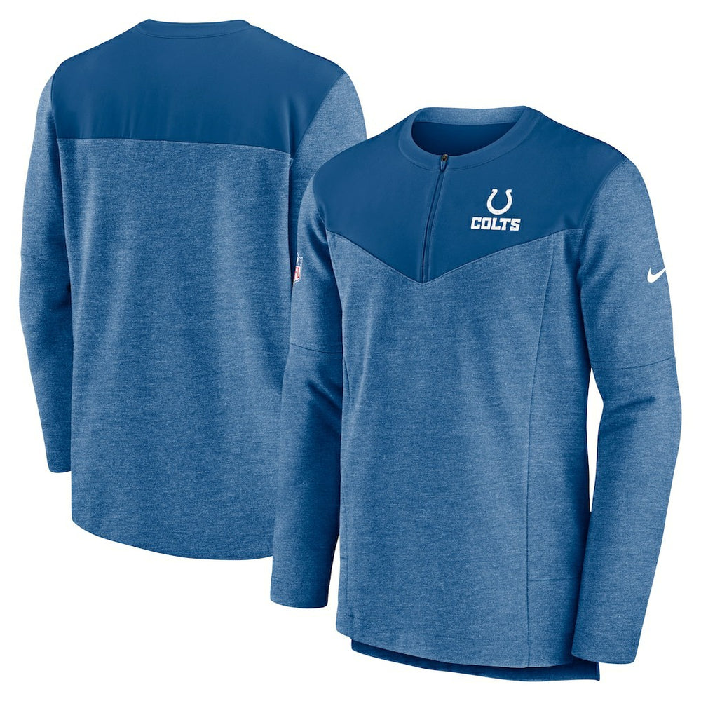 Indianapolis Colts Sideline Lockup Performance Quarter-Zip Top Royal - Nike