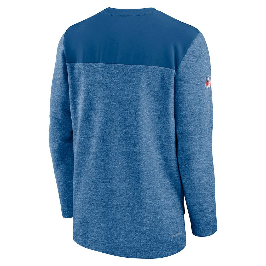 Indianapolis Colts Sideline Lockup Performance Quarter-Zip Top Royal - Nike