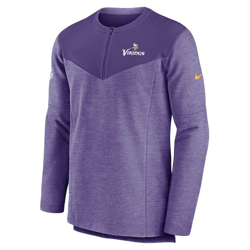 Minnesota Vikings Sideline Lockup Performance Quarter-Zip Top Purple - Nike