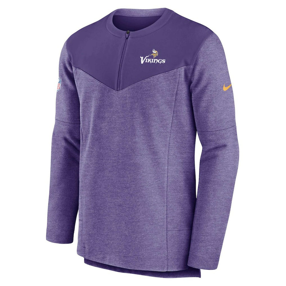 Minnesota Vikings Sideline Lockup Performance Quarter-Zip Top Purple - Nike