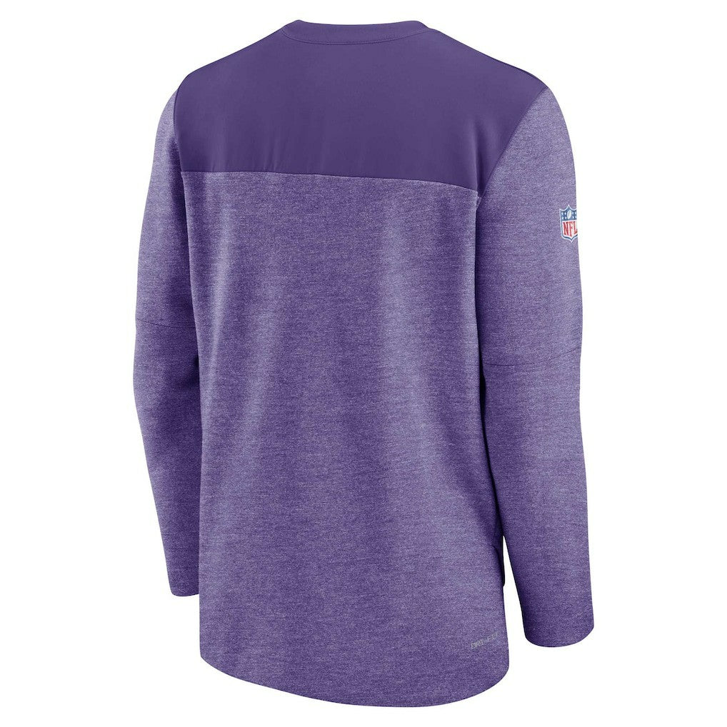 Minnesota Vikings Sideline Lockup Performance Quarter-Zip Top Purple - Nike