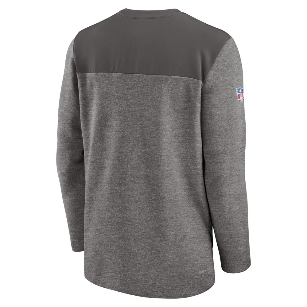 Tampa Bay Buccaneers Sideline Lockup Performance Quarter-Zip Top Pewter - Nike