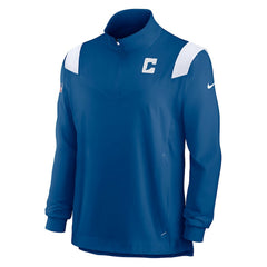 Indianapolis Colts Sideline Coach Chevron Lockup Quarter-Zip Long Sleeve Top Royal - Nike